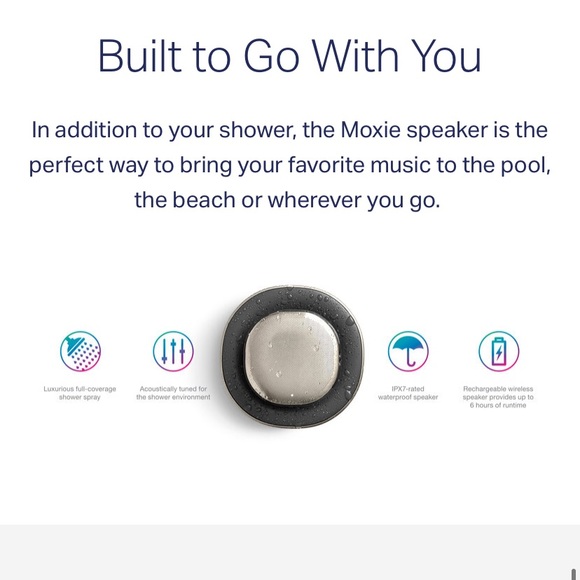 NWT KOHLER Showerhead and BLUETOOTH Speaker - Polished Chrome - Picture 7 of 16